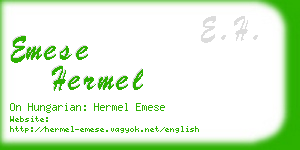 emese hermel business card